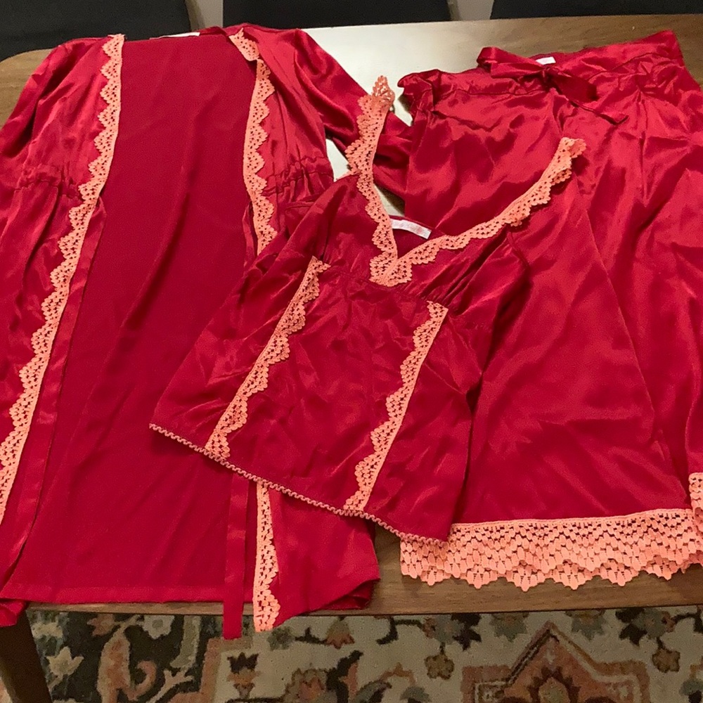 Worlds most extra silk pj set